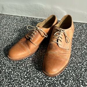Frye Tan Leather Oxfords Sz 10